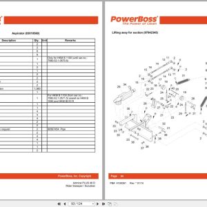 Powerboss Rider Sweeper Admiral Plus 48D Parts Catalog 4100061 2014 (2)