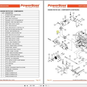PowerBoss Rider Sweeper Armadillo To 6X AM7D-III Parts Catalog Wiring Diagram 4100043 2014 Powerboss Rider Sweeper Armadillo To 6X Am7D Iii Parts Catalog Wiring Diagram 4100043 2014 (2)