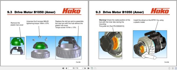 Powerboss Rider Sweeper Hakomatic B1100 B1050 Service Booklet 2012 (2)