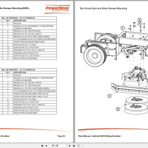 Powerboss Riding Scrubber Admiral 28 32 Parts Manual Wiring Diagram 988739Pb 2016 (2)