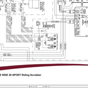 Powerboss Riding Scrubber E Ride 26 Sport Parts Manual Wiring Diagram 988726S 2016 (3)