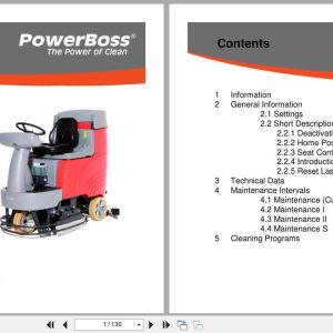 PowerBoss Scrubber Admiral 28D 30D Service Manual 2015 (1)