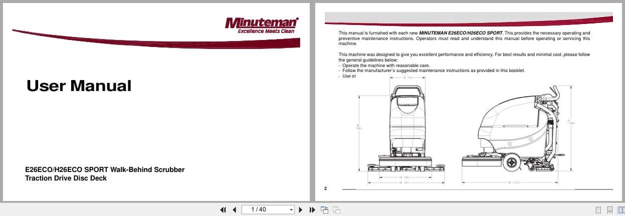 PowerBoss Scrubber E26ECO H26ECO SPORT User Manual 988737UMS 2013 (1)