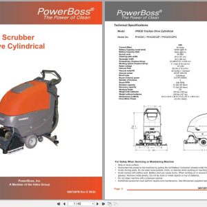 PowerBoss Scrubber PHX20 Parts Manual Wiring Diagram 988728PB 2020 (1)