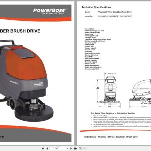 PowerBoss Scrubber Phoenix 20 PHX20BD Parts Manual Wiring Diagram 988720PB 2016 (1)