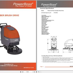 PowerBoss Scrubber Phoenix 20 PHX20BD Parts Manual Wiring Diagram 988720PB 2020 (1)