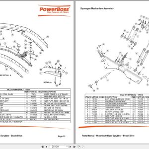 PowerBoss Scrubber Phoenix 20 Parts Manual Wiring Diagram 988720PB 2010 Powerboss Scrubber Phoenix 20 Parts Manual Wiring Diagram 988720Pb 2010 (2)