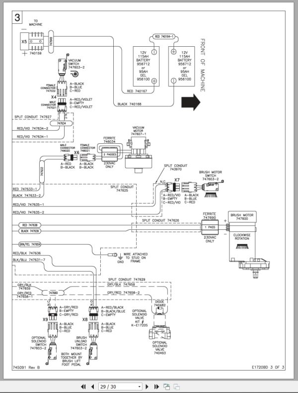 PowerBoss Scrubber Phoenix 20 Parts Manual Wiring Diagram 988720PB 2010 Powerboss Scrubber Phoenix 20 Parts Manual Wiring Diagram 988720Pb 2010 (3)