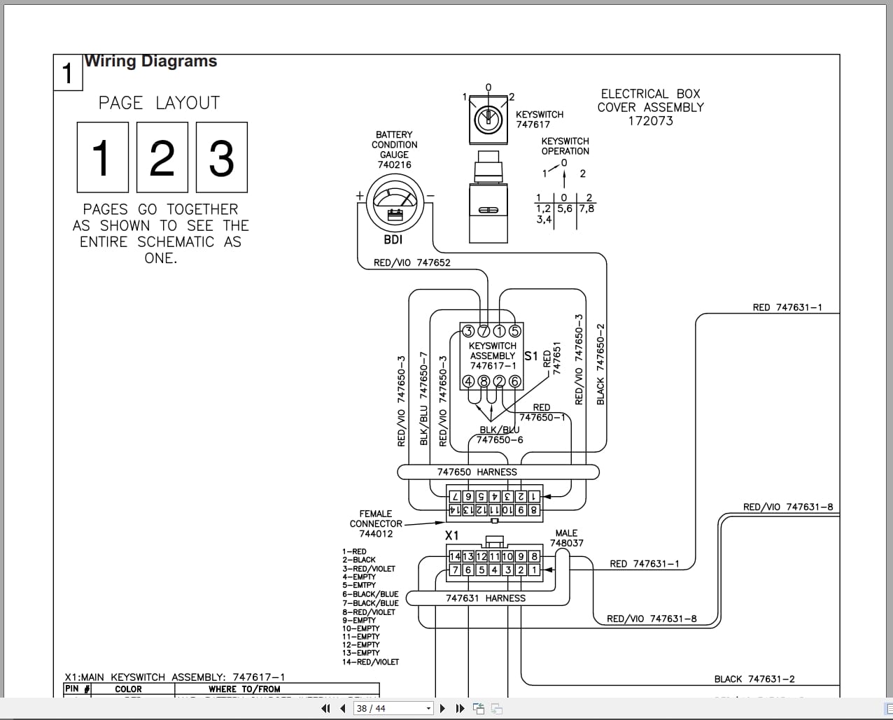 PowerBoss Scrubber Phoenix 20 Parts Manual Wiring Diagram 988720PB 2020 (3)