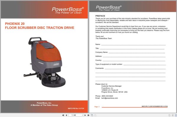 PowerBoss Scrubber Phoenix 20 Parts Manual Wiring Diagram 988721PB 2020 (1) Powerboss Scrubber Phoenix 20 Parts Manual Wiring Diagram 988721Pb 2020 (1)