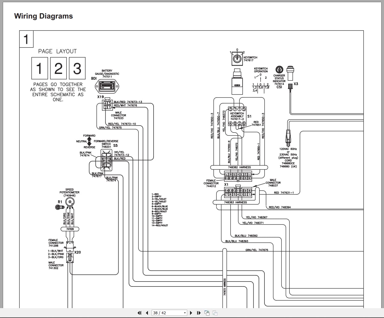 PowerBoss Scrubber Phoenix 20 Super Sport Parts Manual Wiring Diagram 988721PBS 2016 (3)