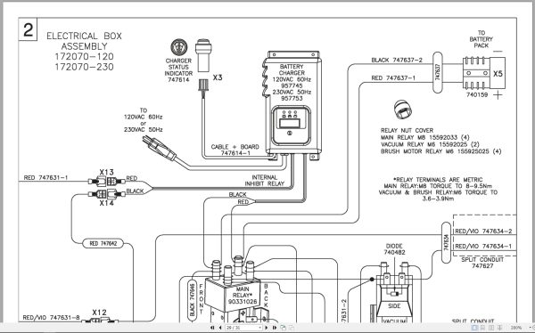 Powerboss Scrubber Phoenix 22 3336604Qp Parts Manual Wiring Diagram 988720Pb 2008 (3)