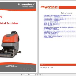 PowerBoss Scrubber Phoenix 24 Parts Catalog 988024PB 2012 (1)