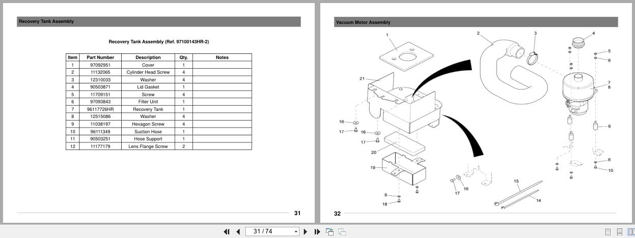 PowerBoss Scrubber Phoenix 24 Parts Manual 988024PB (2)