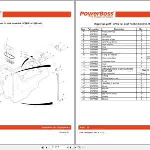 Powerboss Scrubber Phoenix 26 Parts Catalog 988026Pb 2012 (2)