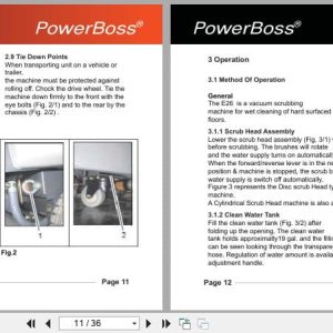 Powerboss Scrubber Phoenix 26 User Manual 988026Umpba 2022 (2)