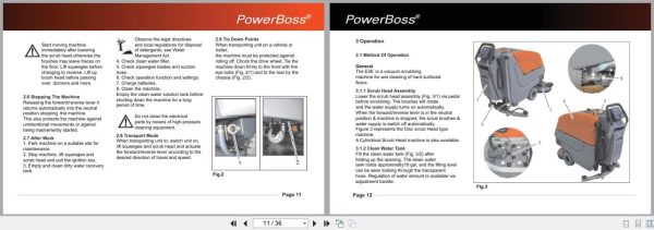Powerboss Scrubber Phoenix 26 User Manual 988026Umpba 2022 (2)