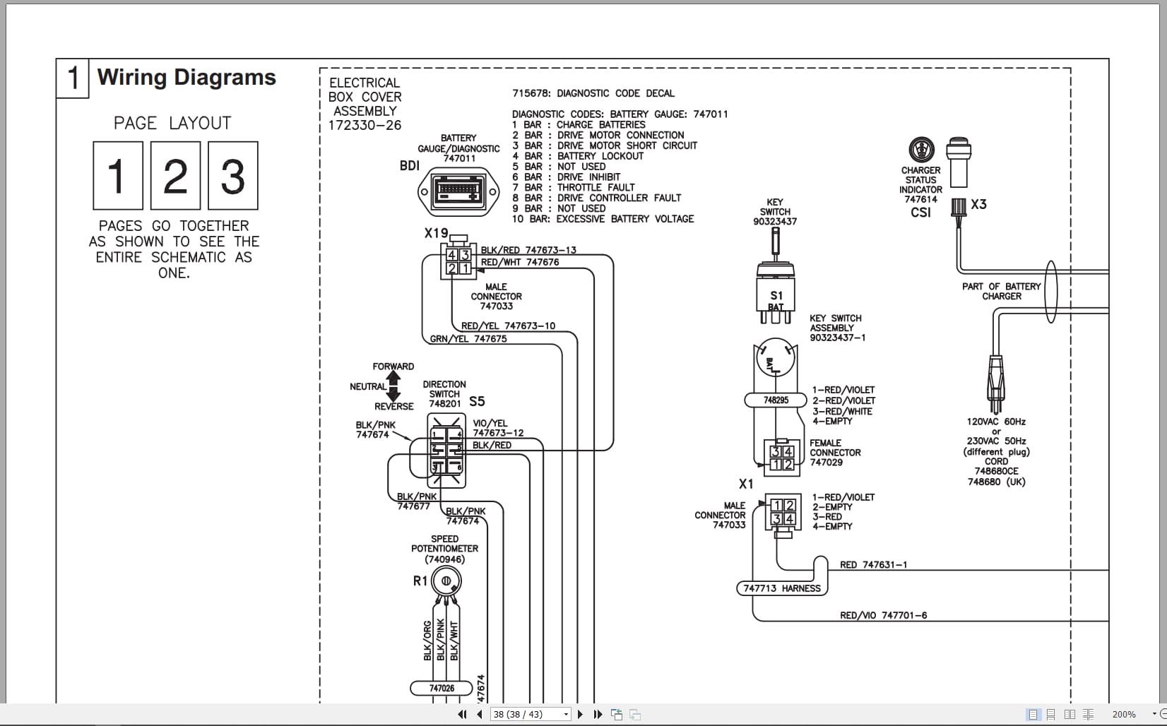 PowerBoss Scrubber Phoenix 26ECO Parts Manual Wiring Diagram 988737PB 2016 (3)