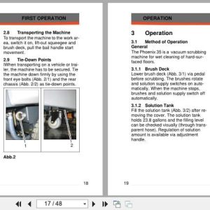 Powerboss Scrubber Phoenix 35 User Manual 988033Umpb 2009 (2)