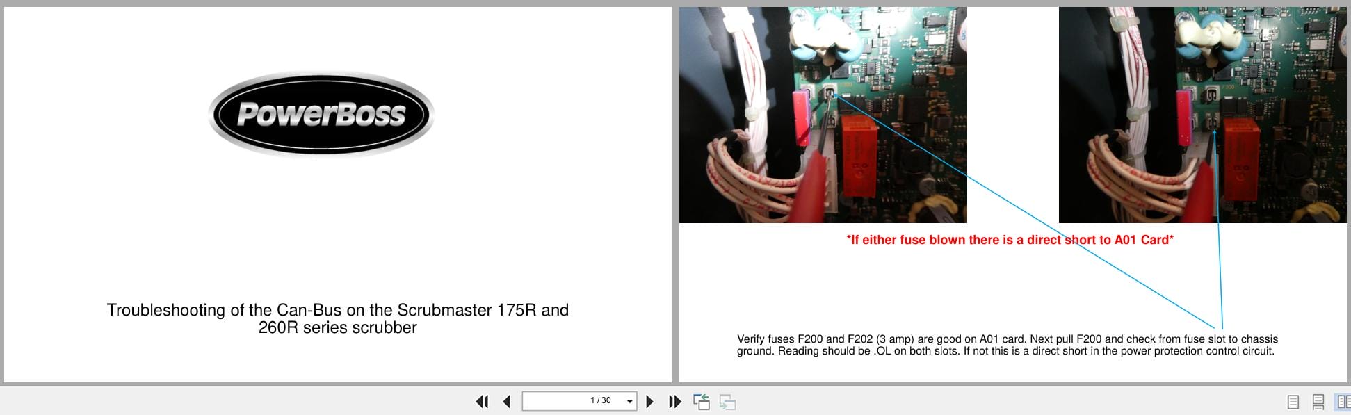 PowerBoss Scrubber Scrubmaster 175R 260R Can Bus Troubleshooting Manual Wiring Diagram (1)