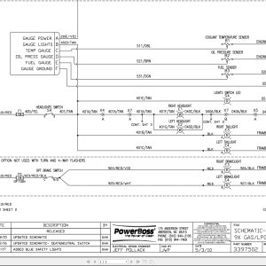 PowerBoss Sweeper 9X Gas LPG CE Electrical Schematic 3397502 2017 (1)