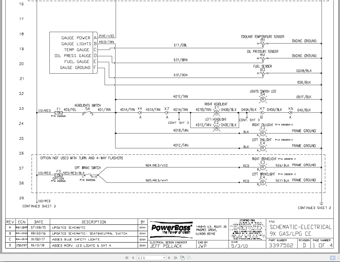 PowerBoss Sweeper 9X Gas LPG CE Electrical Schematic 3397502 2018 (1)