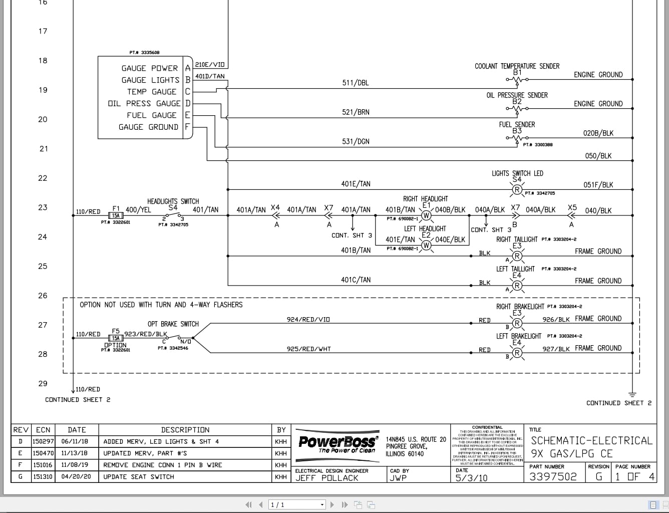 PowerBoss Sweeper 9X Gas LPG CE Electrical Schematic 3397502 2020 (1)