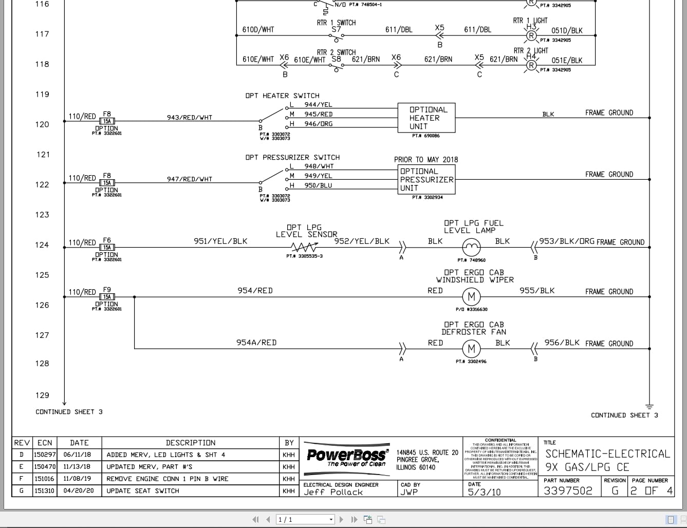 PowerBoss Sweeper 9X Gas LPG CE Electrical Schematic 3397502 2020 (2)