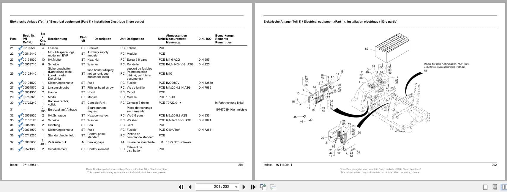 PowerBoss Sweeper ADM48DSS ADM48DSSPLUS Spare Parts List 4100066 2019 (2)