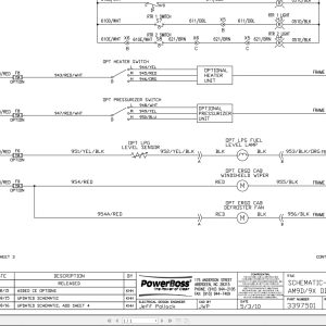 Powerboss Sweeper Am9D Am9X Diesel Ce Electrical Schematic 3397501 2016 (2)