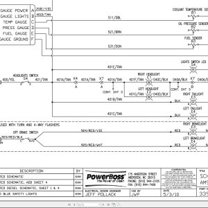 PowerBoss Sweeper AM9D AM9X Diesel CE Electrical Schematic 3397501 2017 (1)