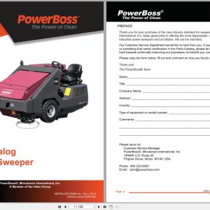 PowerBoss Sweeper AM9D III AM9D LH Parts Catalog Wiring Diagram 988750LHZH 2023 (1)