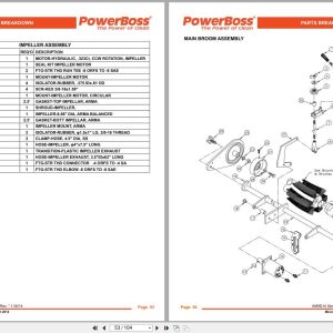 Powerboss Sweeper Am9D Iii Am9D Sw9Xkdsl Parts Catalog Wiring Diagram 988750 2014 (2)