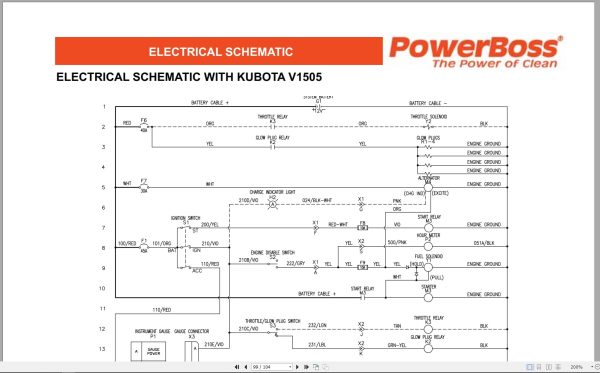 Powerboss Sweeper Am9D Iii Am9D Sw9Xkdsl Parts Catalog Wiring Diagram 988750 2014 (3)