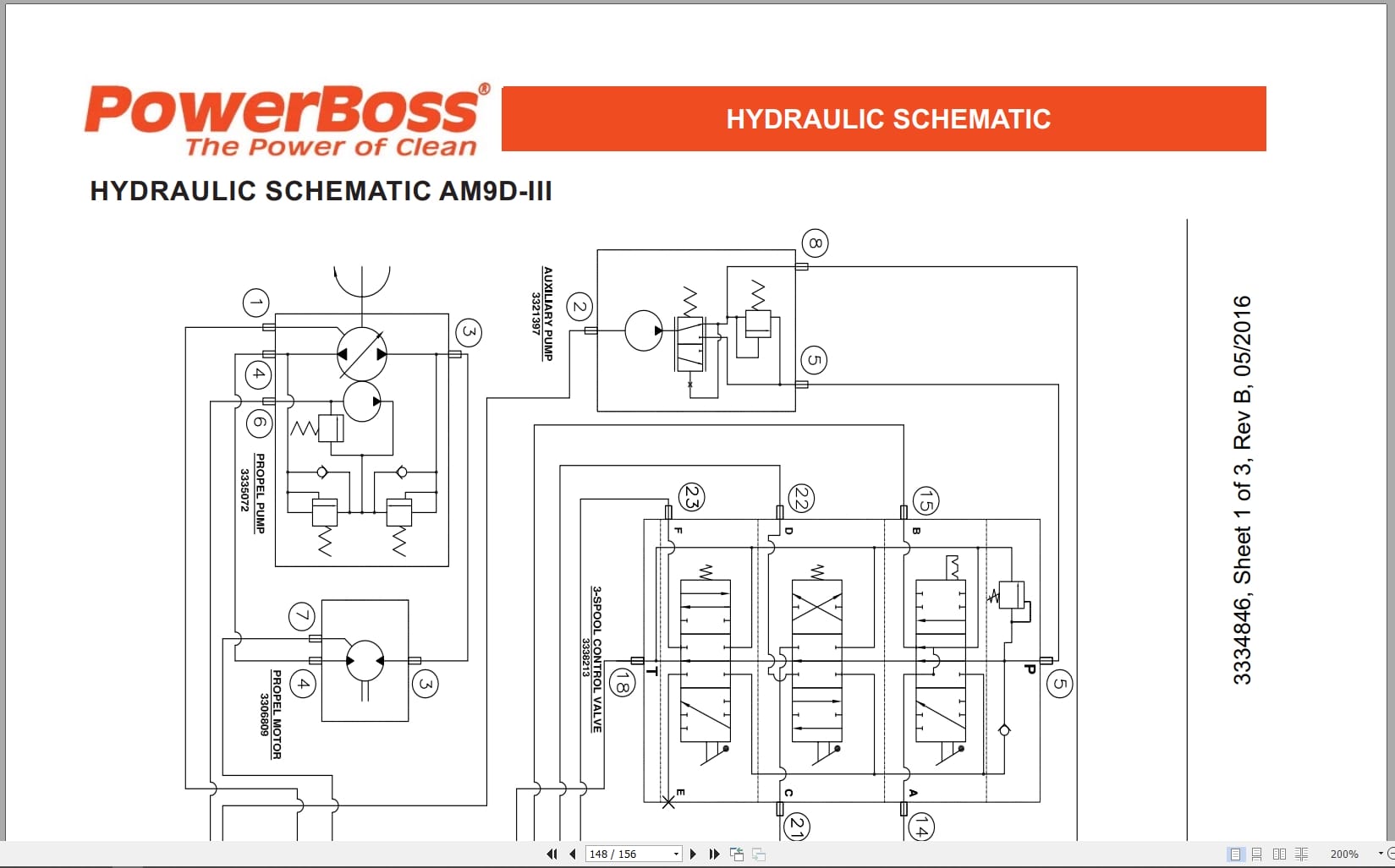 PowerBoss Sweeper AM9D III Parts Catalog Wiring Diagram 988750ZH 2017 (3)