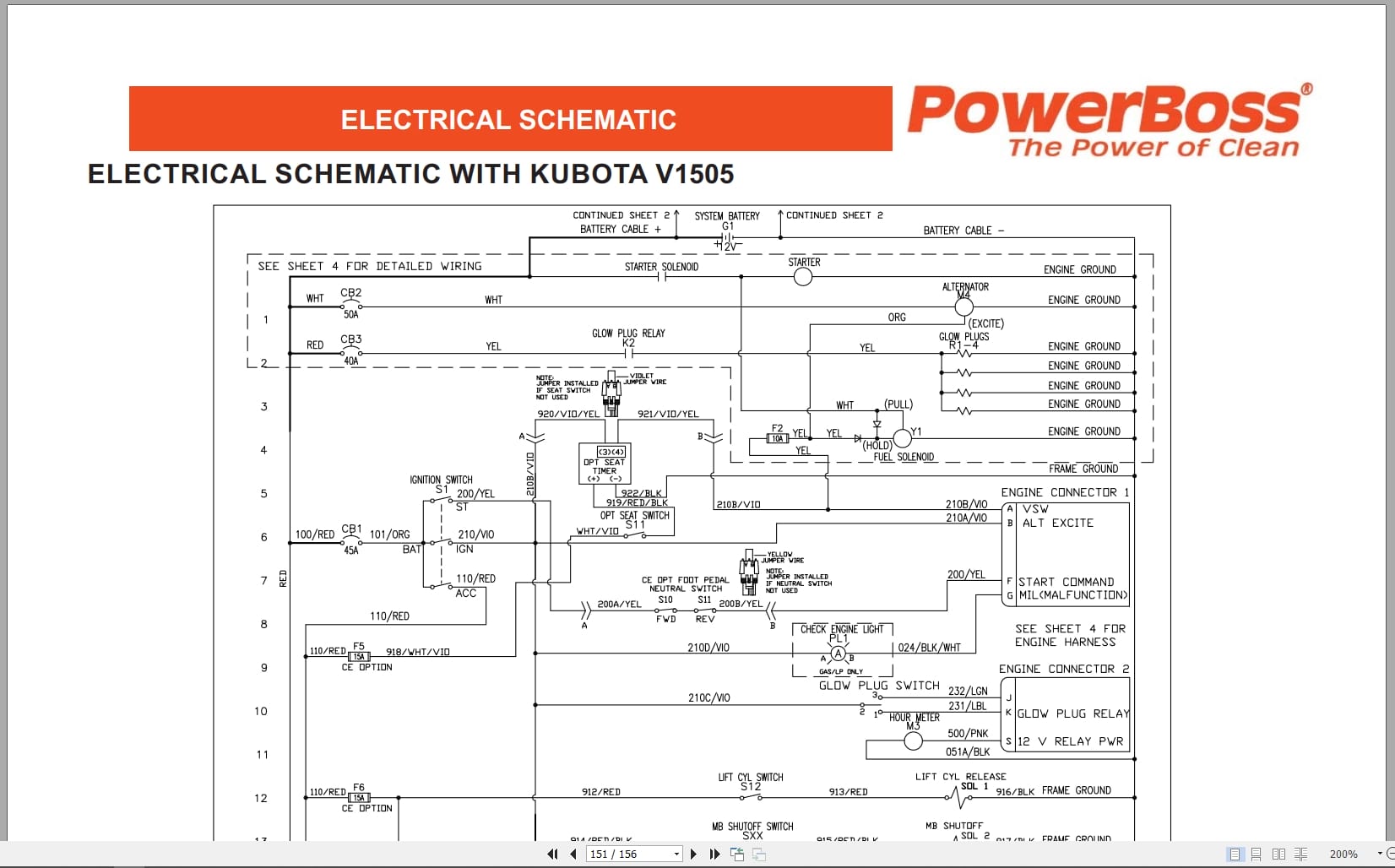 PowerBoss Sweeper AM9D III Parts Catalog Wiring Diagram 988750ZH 2017 (4)