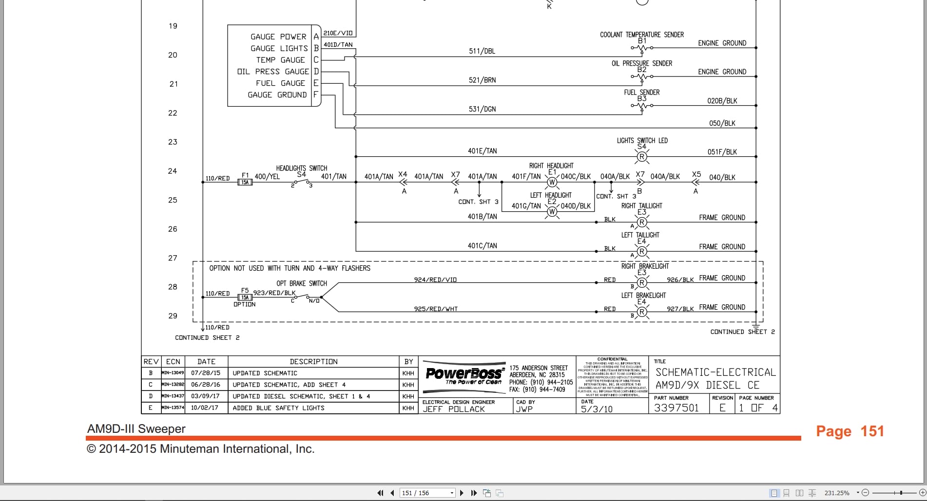 PowerBoss Sweeper AM9D III Parts Catalog Wiring Diagram 988750ZH 2018 (4)