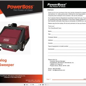 PowerBoss Sweeper AM9D III Parts Catalog Wiring Diagram 988750ZH 2023 (1)