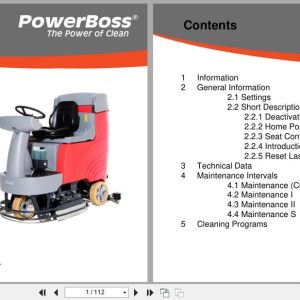 PowerBoss Sweeper Admiral 28C 30D Service Manual 2013 (1)