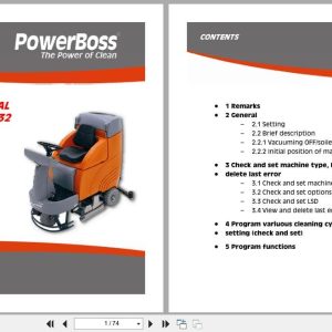 PowerBoss Sweeper Admiral 30 32 Service Manual (1)