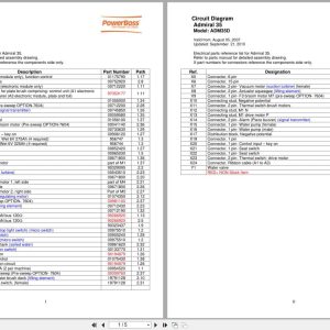 PowerBoss Sweeper Admiral 35 ADM35D Wiring Diagram (1)