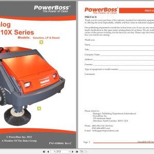 Powerboss Sweeper Armadillo 10X Series Parts Catalog Wiring Diagram 4100046 2012 (1)
