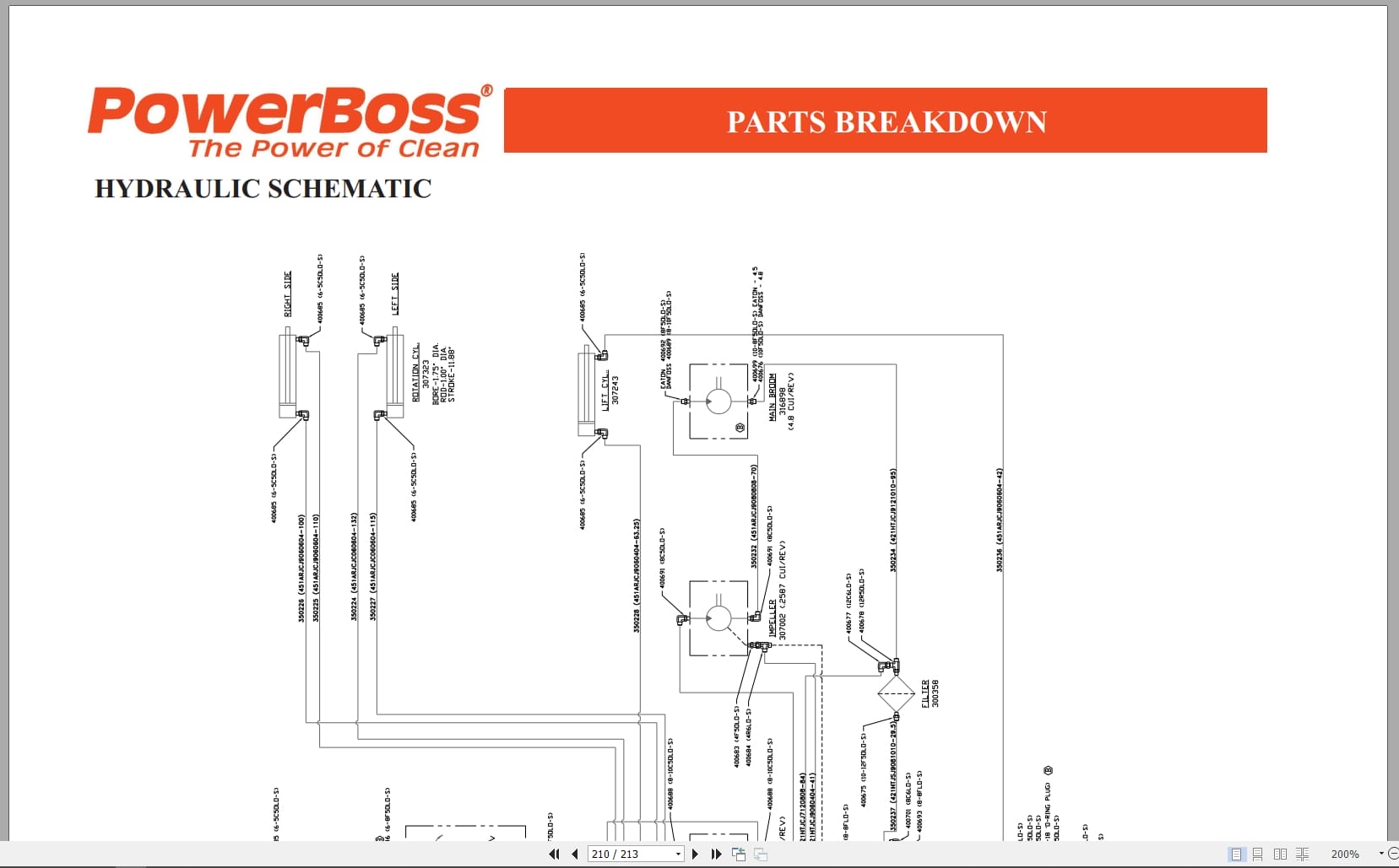 PowerBoss Sweeper Armadillo 10X Series Parts Catalog Wiring Diagram 4100046 2012 (3)
