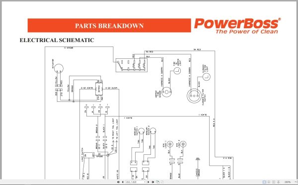 Powerboss Sweeper Armadillo 10X Series Parts Catalog Wiring Diagram 4100046 2012 (4)
