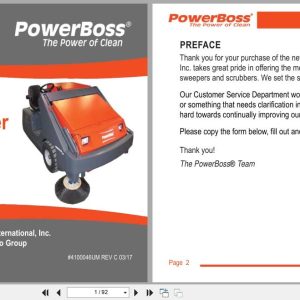 PowerBoss Sweeper Armadillo 10XT3DSL 10XT3GAS 10XT3LP User Manual 4100046UM 2017 (1)