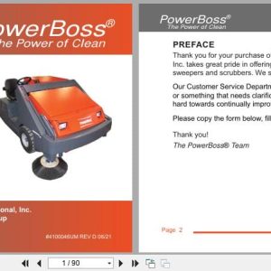 PowerBoss Sweeper Armadillo 10XT3DSL 10XT3GAS 10XT3LP User Manual 4100046UM 2021 (1)