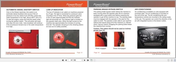 Powerboss Sweeper Armadillo 10Xt3Dsl 10Xt3Gas 10Xt3Lp User Manual 4100046Um 2021 (2)