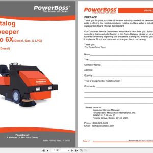 PowerBoss Sweeper Armadillo 6X AM7D III Parts Catalog Wiring Diagram 4100043 2017 (1)