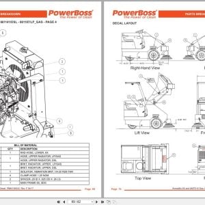 PowerBoss Sweeper Armadillo 6X AM7D-III Parts Catalog Wiring Diagram 4100043 2017 Powerboss Sweeper Armadillo 6X Am7D Iii Parts Catalog Wiring Diagram 4100043 2017 (2)