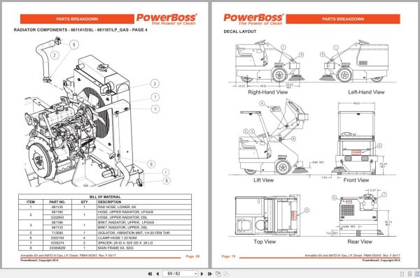PowerBoss Sweeper Armadillo 6X AM7D-III Parts Catalog Wiring Diagram 4100043 2017 Powerboss Sweeper Armadillo 6X Am7D Iii Parts Catalog Wiring Diagram 4100043 2017 (2)